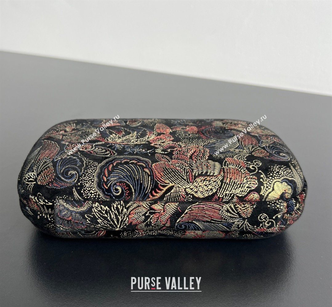 Bottega Veneta Classic Knot Clutch in Jacquard Velvet Gold/Red/Blue/Black 2026 BV040161 (WT-260401007)