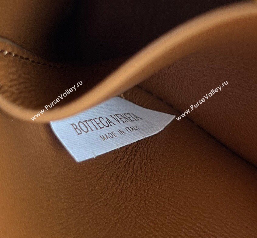 Bottega Veneta Intrecciato Leather Concert Pouch Mini bag Amber Brown 2026 794258 (WT-260401001)