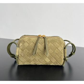 Bottega Veneta Intrecciato Suede Concert Pouch Mini bag Soil Brown 2026 794258 (WT-260401002)