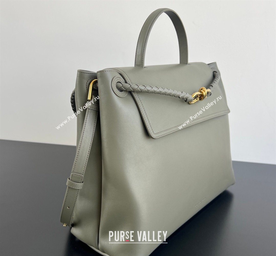 Bottega Veneta Large Ciao Ciao Top Handle Bag in Calf Leather 826195 Cypress Green 2026 (WT-260401017)