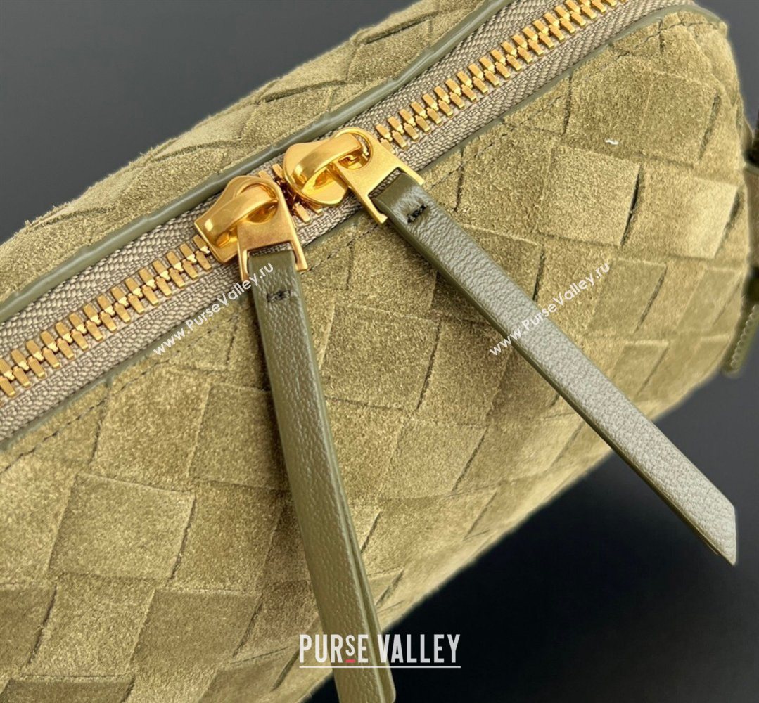 Bottega Veneta Intrecciato Suede Concert Pouch Mini bag Soil Brown 2026 794258 (WT-260401002)