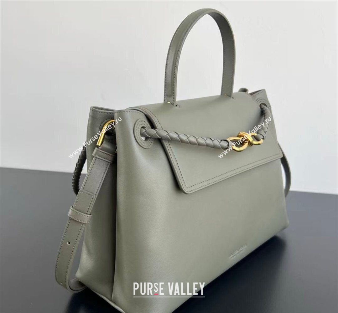 Bottega Veneta Medium Ciao Ciao Top Handle Bag in Calf Leather Cypress Green 2026 817231 (WT-260401018)