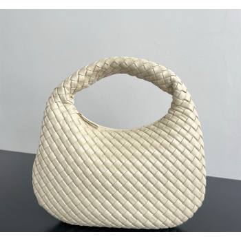 Bottega Veneta Small Veneta Hobo Bag in Intrecciato Leather Sea Salt 2026 856736 (WT-260401019)