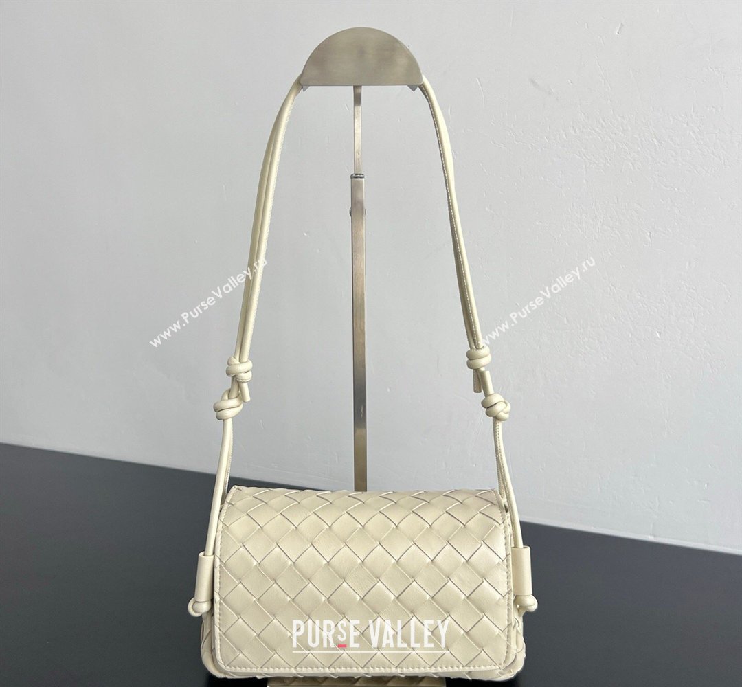 Bottega Veneta Notturno Mini Bag in Intrecciato Leather Sea Salt 2026 843893 (WT-260401022)