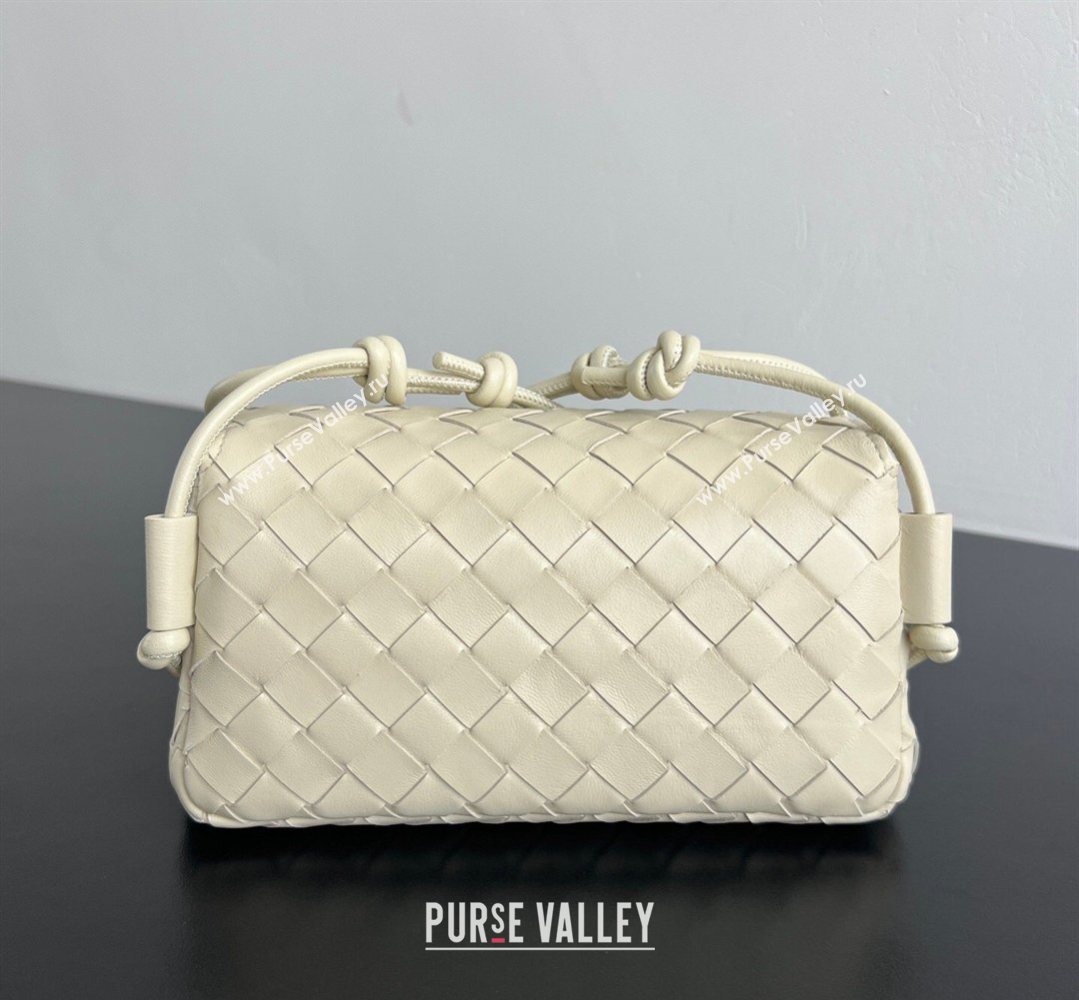 Bottega Veneta Notturno Mini Bag in Intrecciato Leather Sea Salt 2026 843893 (WT-260401022)