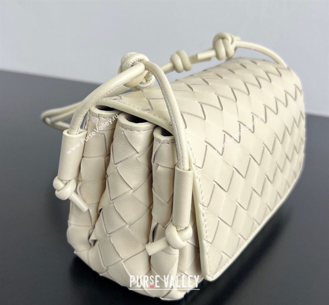 Bottega Veneta Notturno Mini Bag in Intrecciato Leather Sea Salt 2026 843893 (WT-260401022)