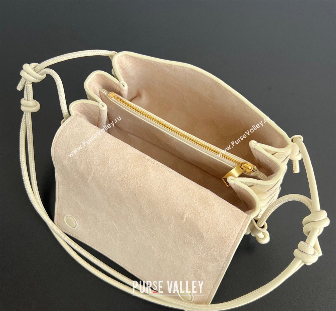 Bottega Veneta Notturno Mini Bag in Intrecciato Leather Sea Salt 2026 843893 (WT-260401022)