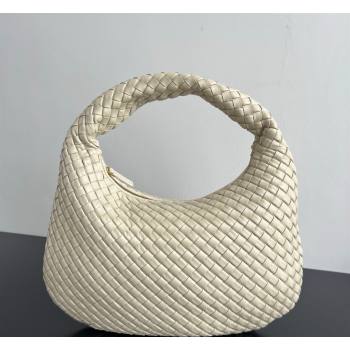 Bottega Veneta Medium Veneta Hobo Bag in Intrecciato Leather Sea Salt 2026 856737 (WT-260401003)