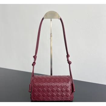 Bottega Veneta Notturno Mini Bag in Intrecciato Leather Barolo Red 2026 843893 (WT-260401024)