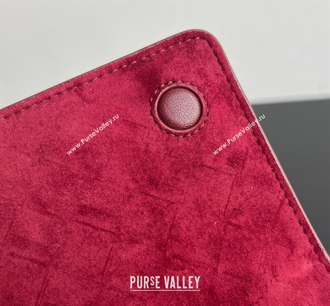 Bottega Veneta Notturno Mini Bag in Intrecciato Leather Barolo Red 2026 843893 (WT-260401024)