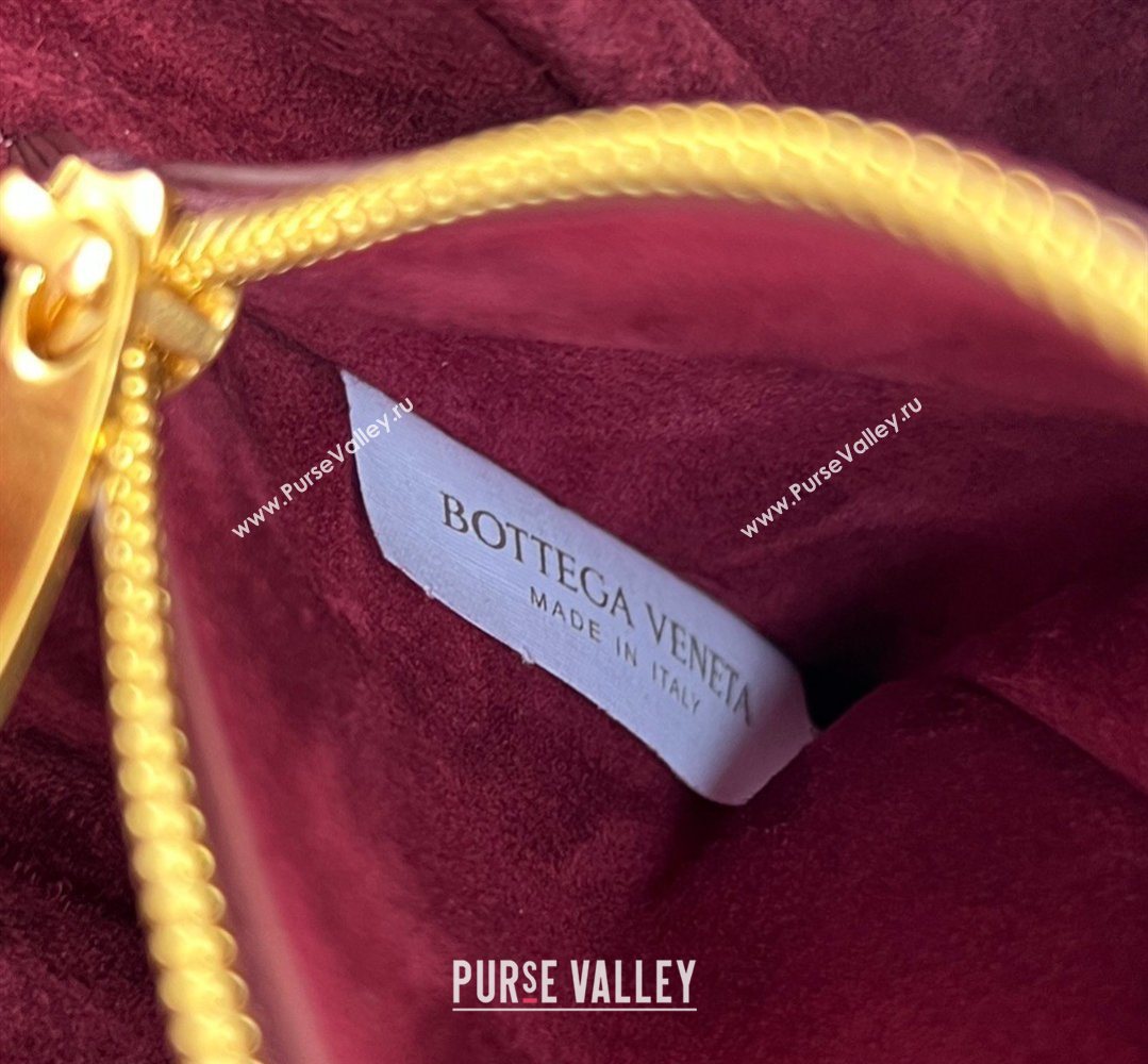 Bottega Veneta Notturno Mini Bag in Intrecciato Leather Barolo Red 2026 843893 (WT-260401024)