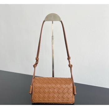 Bottega Veneta Notturno Mini Bag in Intrecciato Leather Light Brown 2026 843893 (WT-260401025)
