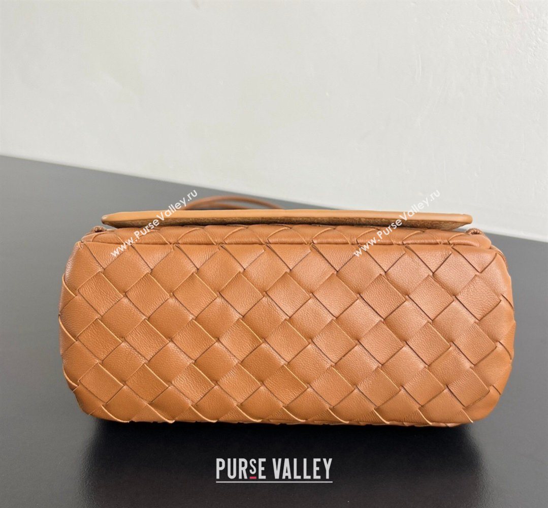Bottega Veneta Notturno Mini Bag in Intrecciato Leather Light Brown 2026 843893 (WT-260401025)