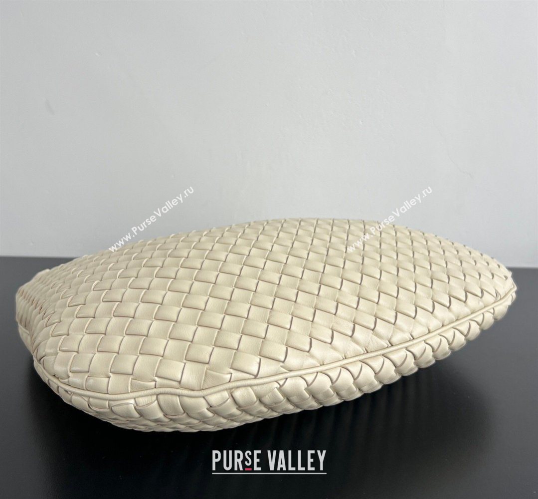 Bottega Veneta Medium Veneta Hobo Bag in Intrecciato Leather Sea Salt 2026 856737 (WT-260401003)