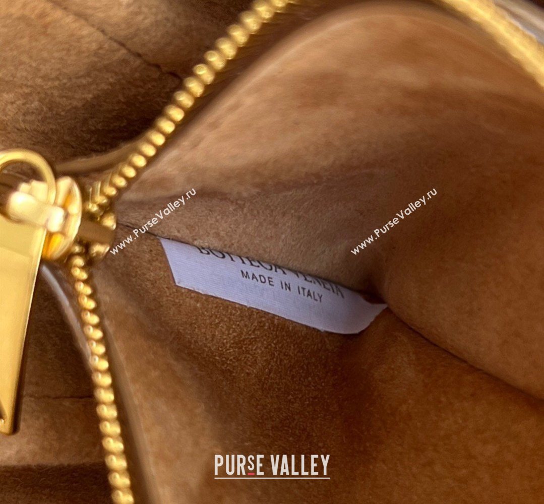 Bottega Veneta Notturno Mini Bag in Intrecciato Leather Light Brown 2026 843893 (WT-260401025)