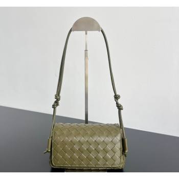 Bottega Veneta Notturno Mini Bag in Intrecciato Leather Oil Brown 2026 843893 (WT-260401026)