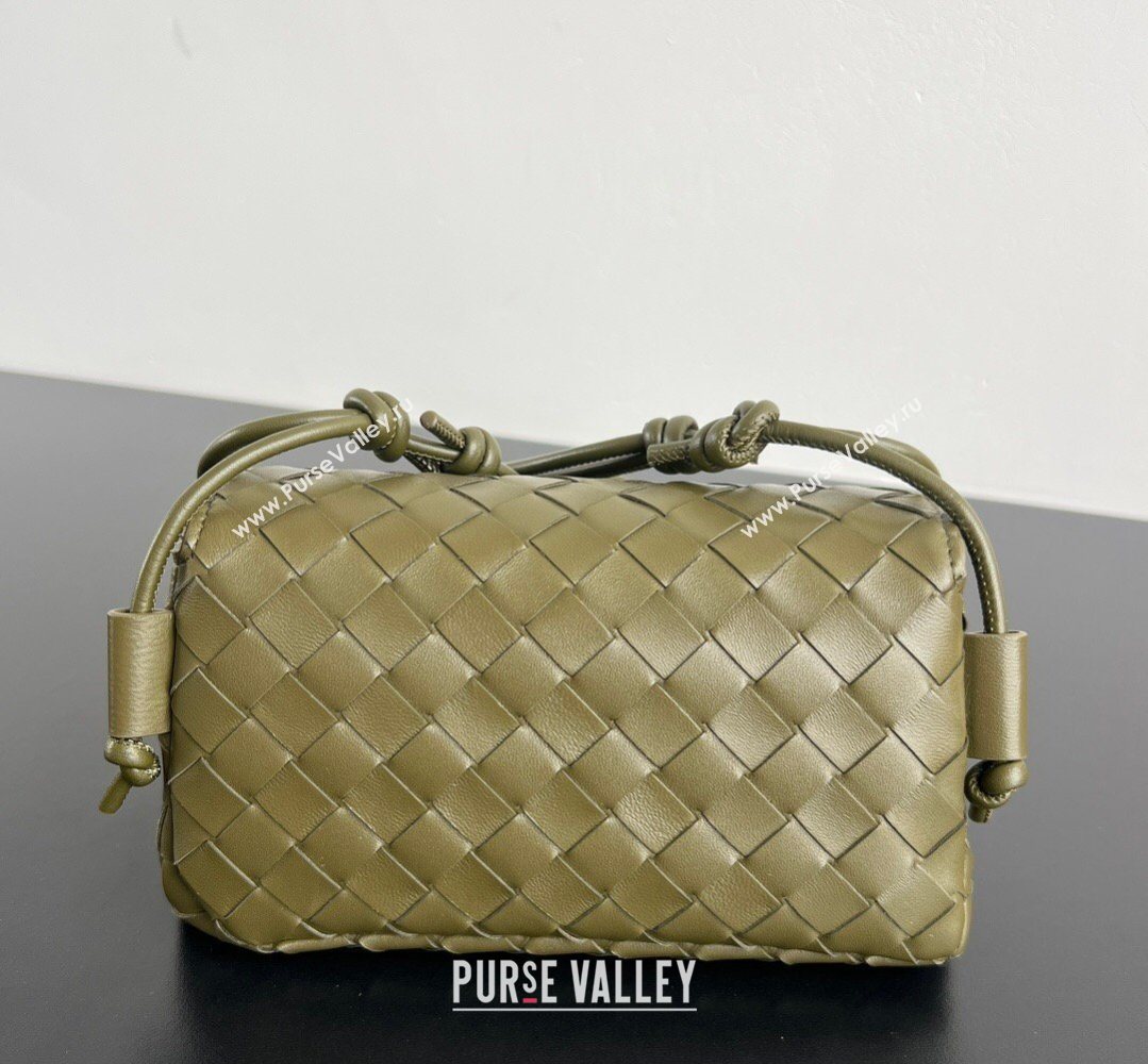 Bottega Veneta Notturno Mini Bag in Intrecciato Leather Oil Brown 2026 843893 (WT-260401026)