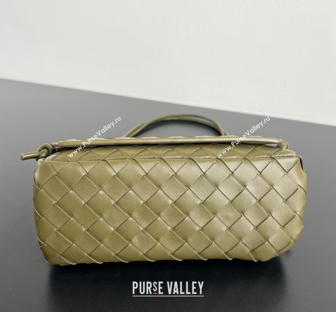 Bottega Veneta Notturno Mini Bag in Intrecciato Leather Oil Brown 2026 843893 (WT-260401026)