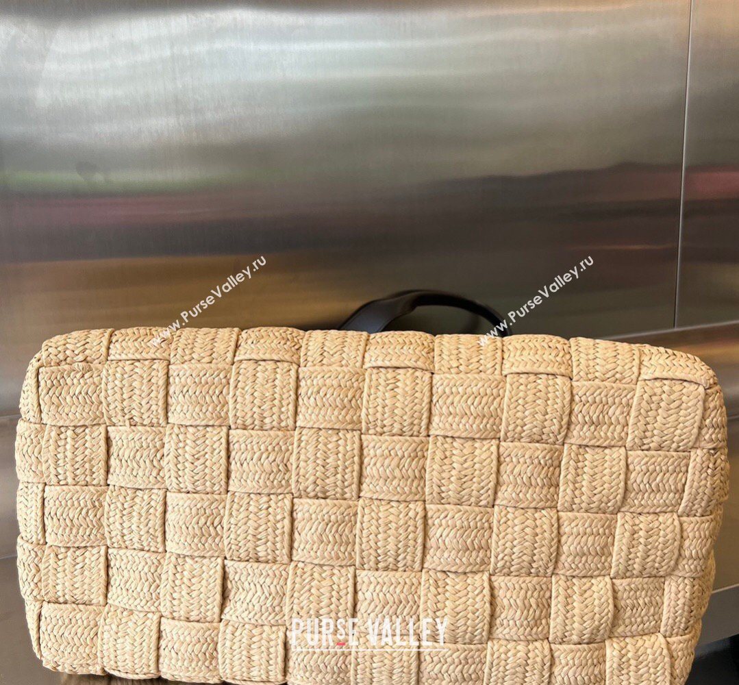 Bottega Veneta Raffia Straw Tote Bag Beige 2026 730847 (WT-260401029)
