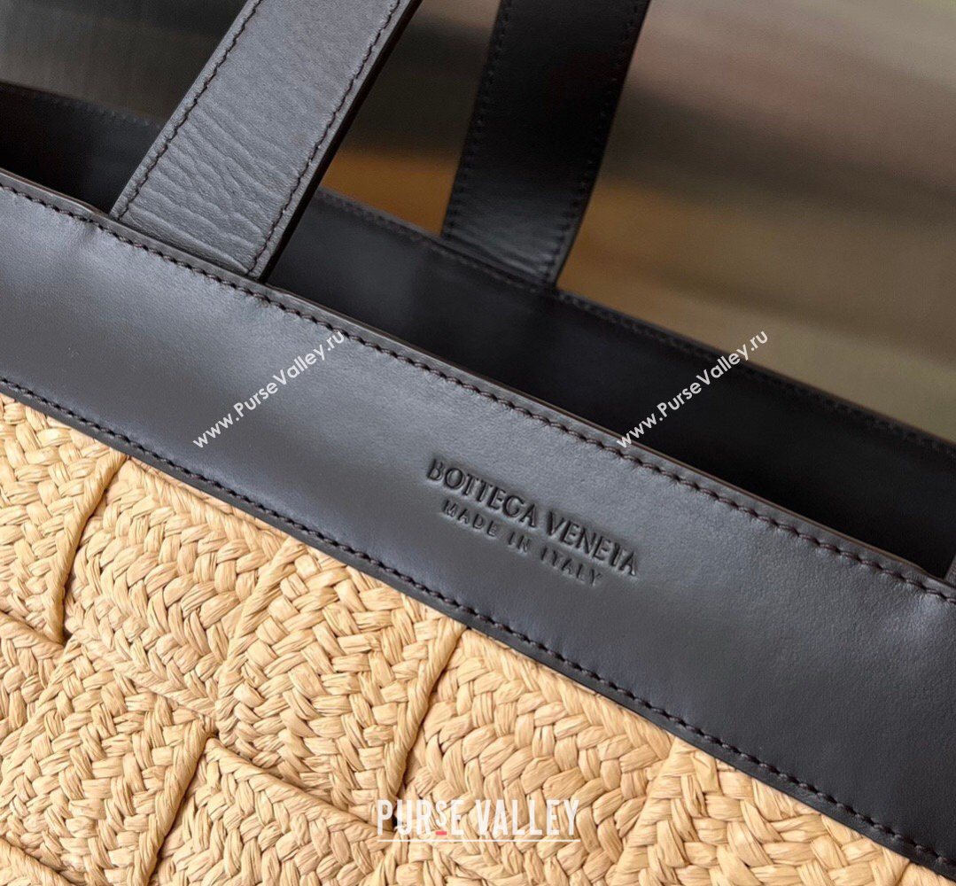 Bottega Veneta Raffia Straw Tote Bag Beige 2026 730847 (WT-260401029)