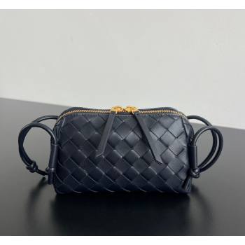 Bottega Veneta Intrecciato Leather Concert Pouch Mini bag Midnight Blue 2026 794258 (WT-260401032)