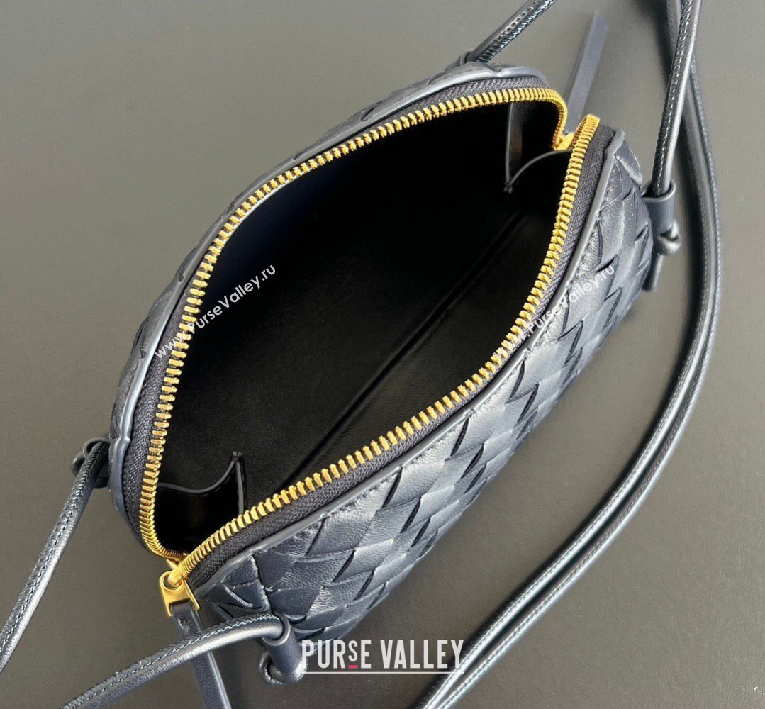 Bottega Veneta Intrecciato Leather Concert Pouch Mini bag Midnight Blue 2026 794258 (WT-260401032)