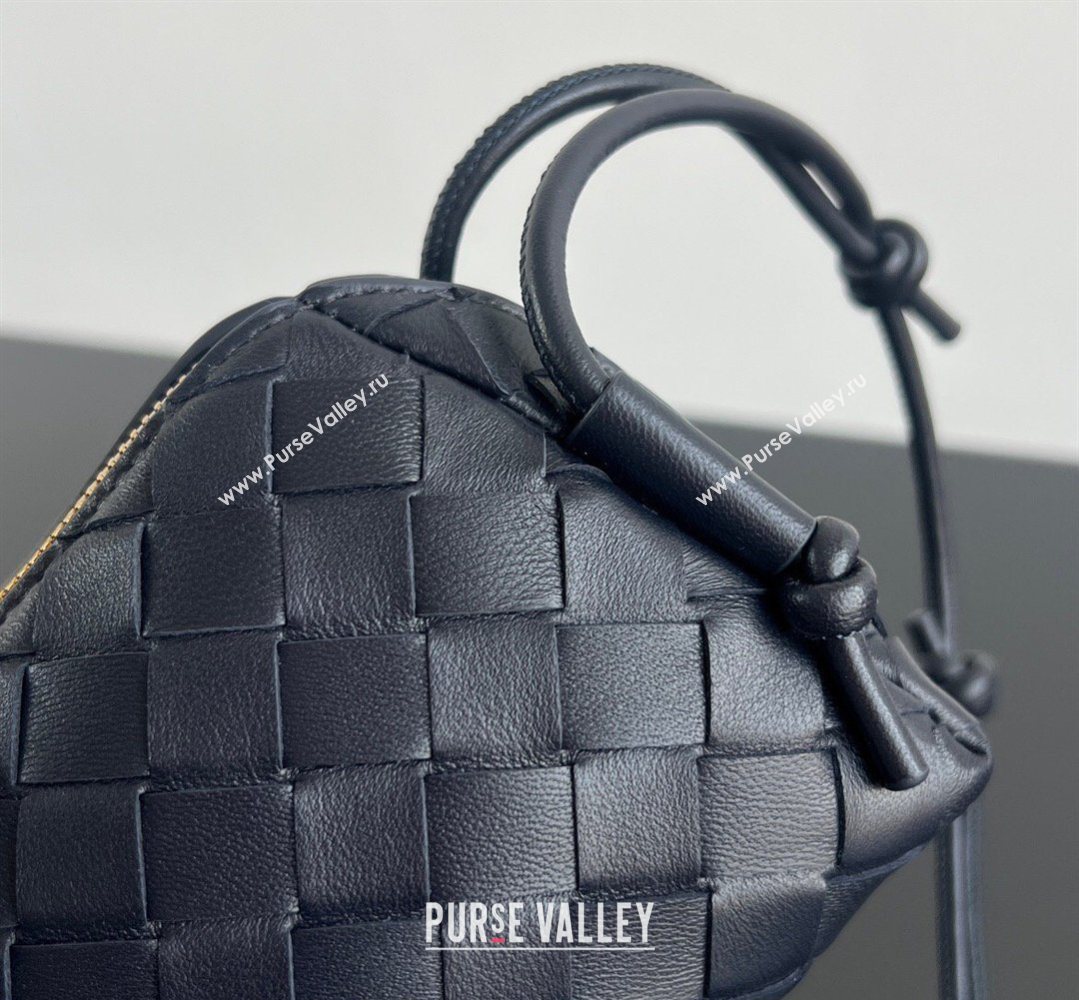Bottega Veneta Intrecciato Leather Concert Pouch Mini bag Midnight Blue 2026 794258 (WT-260401032)