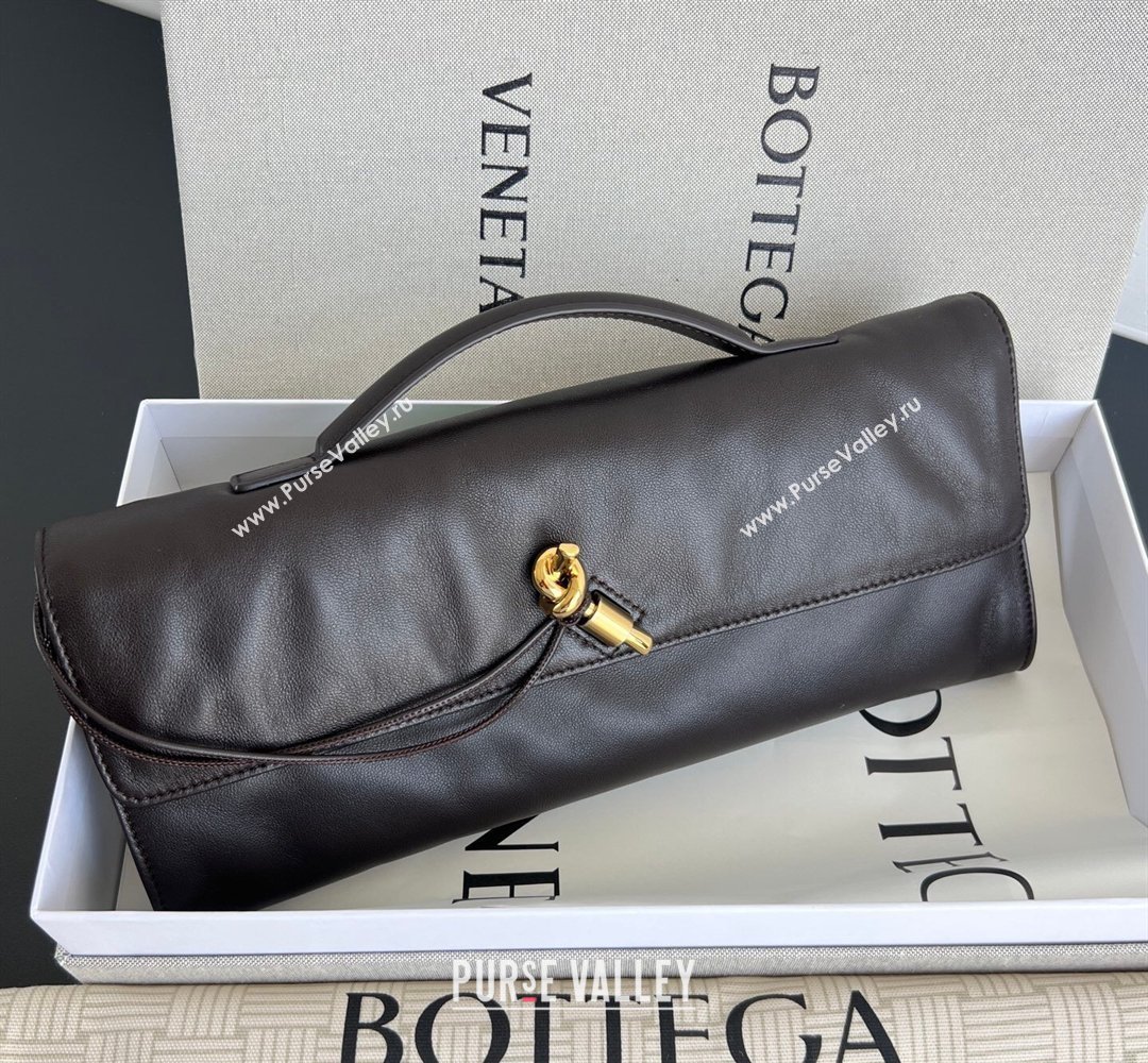 Bottega Veneta Andiamo Long Clutch Fondant Brown 2026 843797 (WT-260401051)