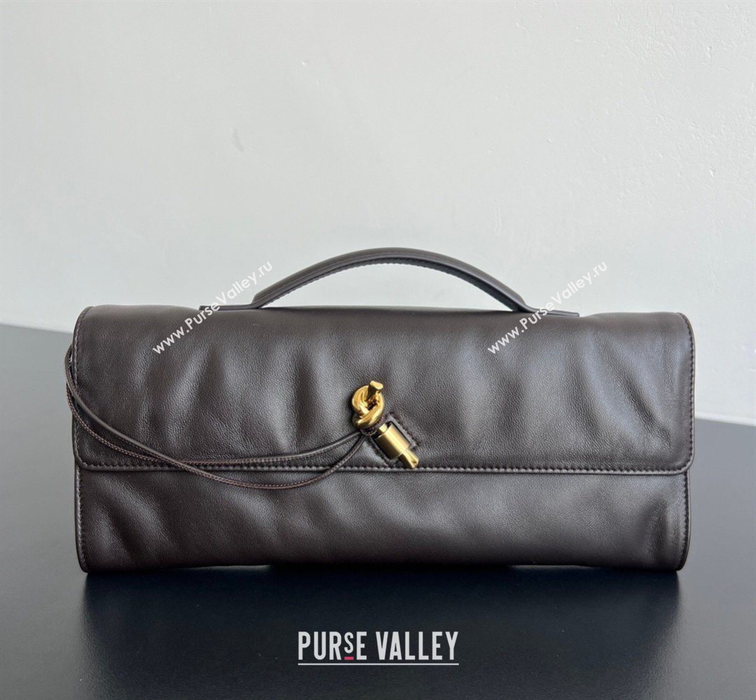 Bottega Veneta Andiamo Long Clutch Fondant Brown 2026 843797 (WT-260401051)