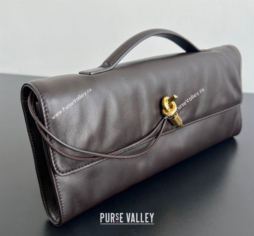 Bottega Veneta Andiamo Long Clutch Fondant Brown 2026 843797 (WT-260401051)