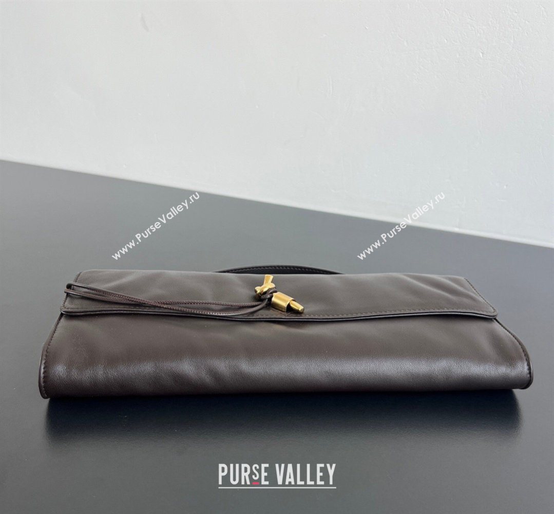 Bottega Veneta Andiamo Long Clutch Fondant Brown 2026 843797 (WT-260401051)