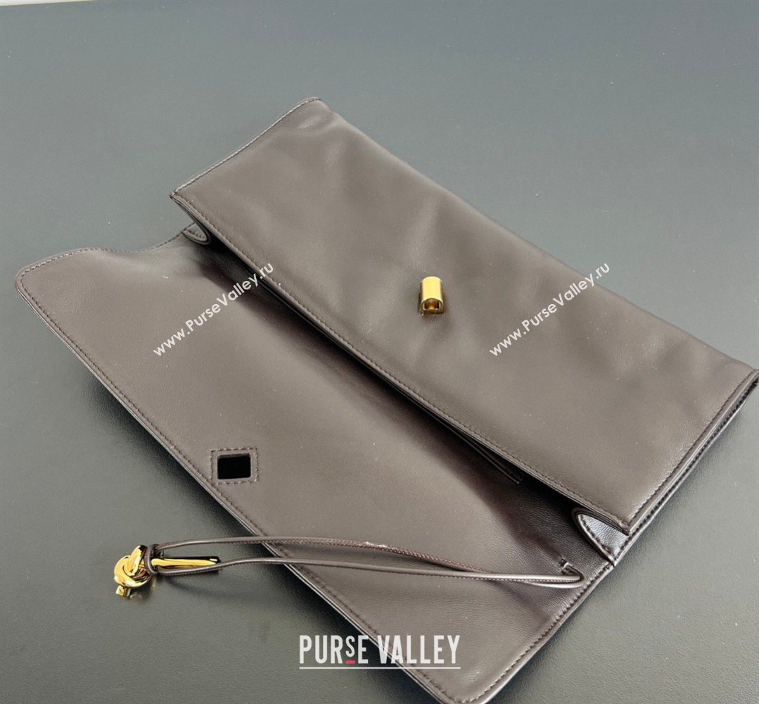 Bottega Veneta Andiamo Long Clutch Fondant Brown 2026 843797 (WT-260401051)