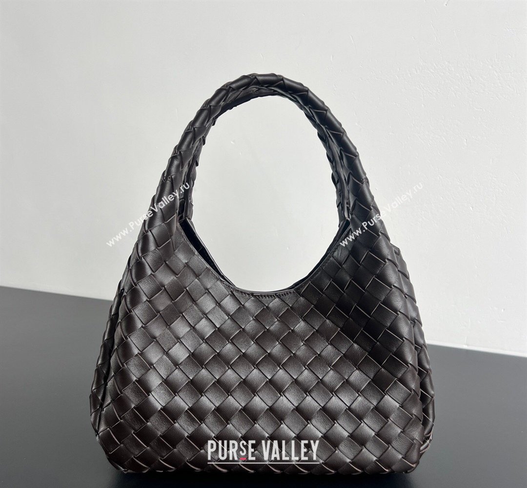 Bottega Veneta Small Campana Hobo Bag in Intrecciato Leather Fondant Brown 2026 854248 (WT-260401052)