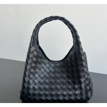 Bottega Veneta Small Campana Hobo Bag in Intrecciato Leather Black 2026 854248 (WT-260401053)