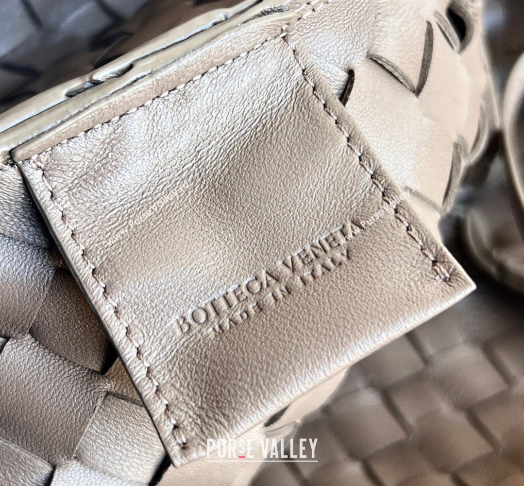 Bottega Veneta Small Campana Hobo Bag in Intrecciato Leather Pinecone Brown 2026 854248 (WT-260401055)