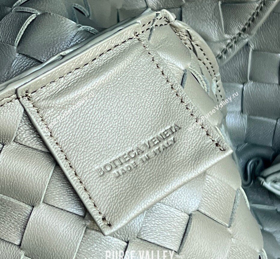 Bottega Veneta Large Campana Shoulder Bag in Intrecciato Leather Pickle Green 2026 844250 (WT-260401056)
