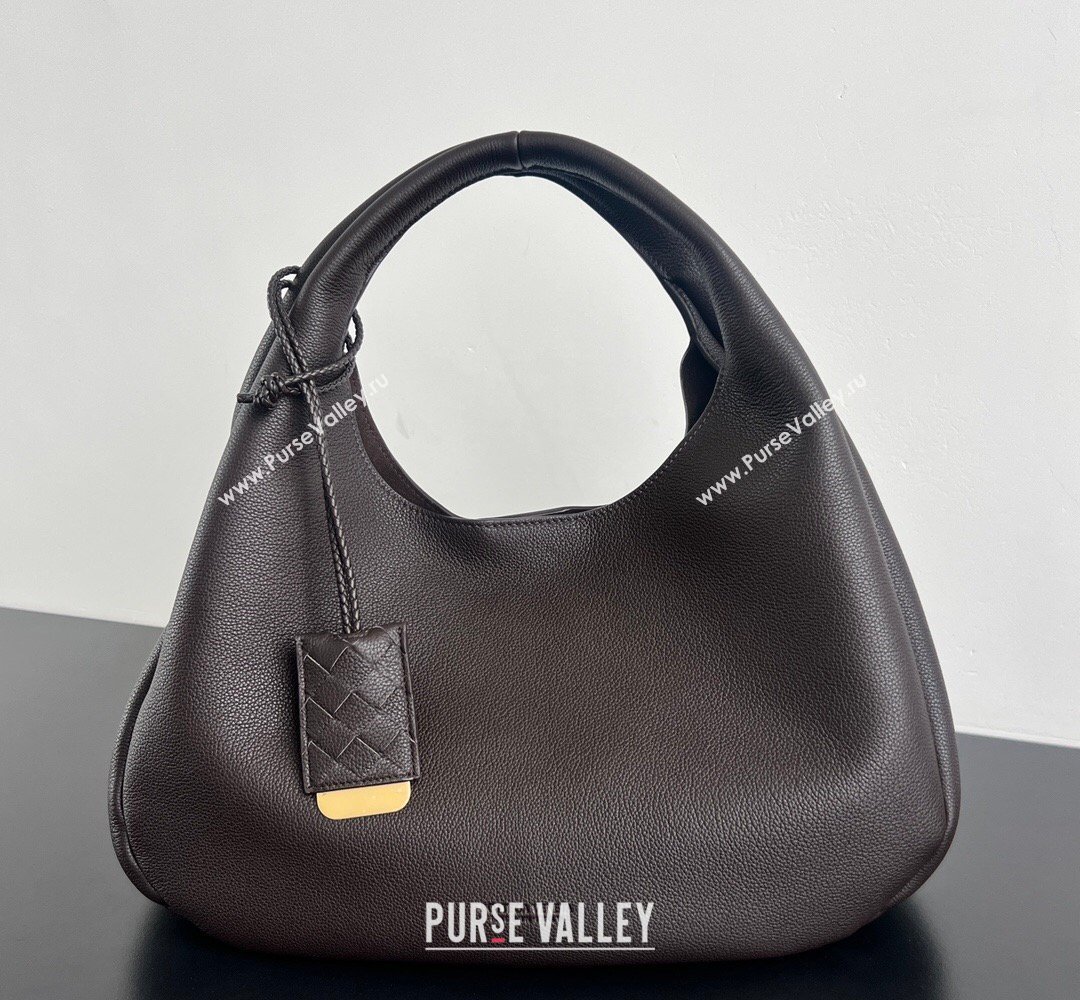 Bottega Veneta Large Campana Shoulder Bag in Grained Leather Fondant Brown 2026 844251 (WT-260401057)