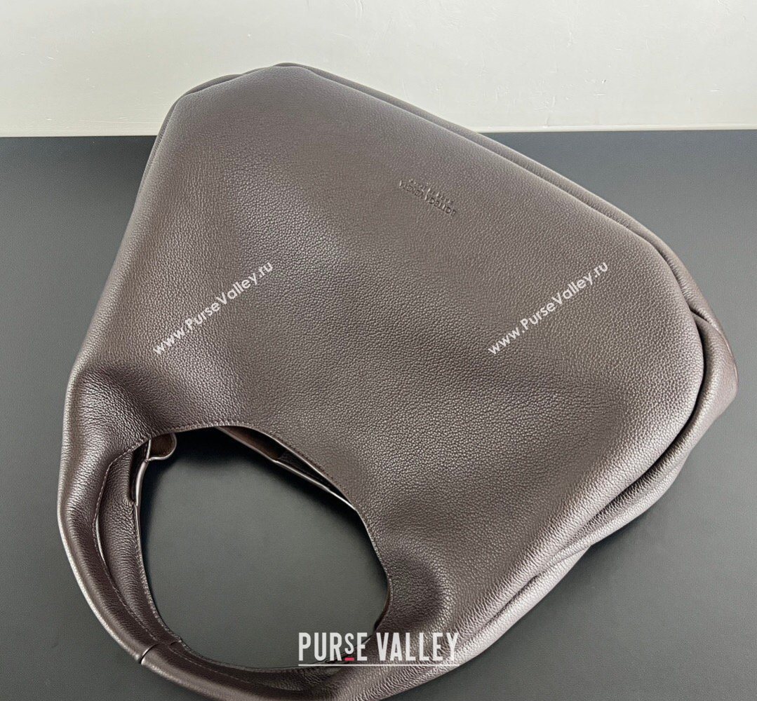 Bottega Veneta Large Campana Shoulder Bag in Grained Leather Fondant Brown 2026 844251 (WT-260401057)