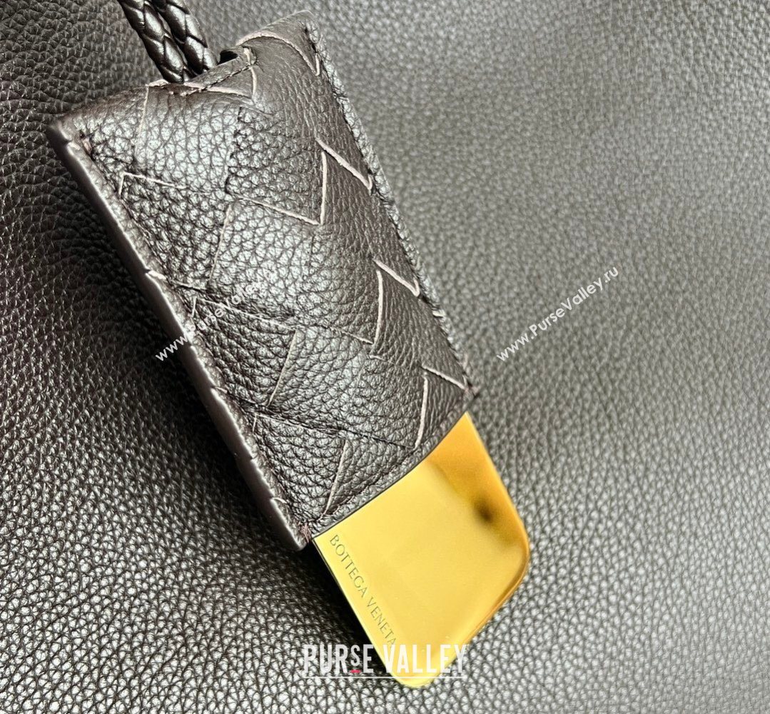 Bottega Veneta Large Campana Shoulder Bag in Grained Leather Fondant Brown 2026 844251 (WT-260401057)