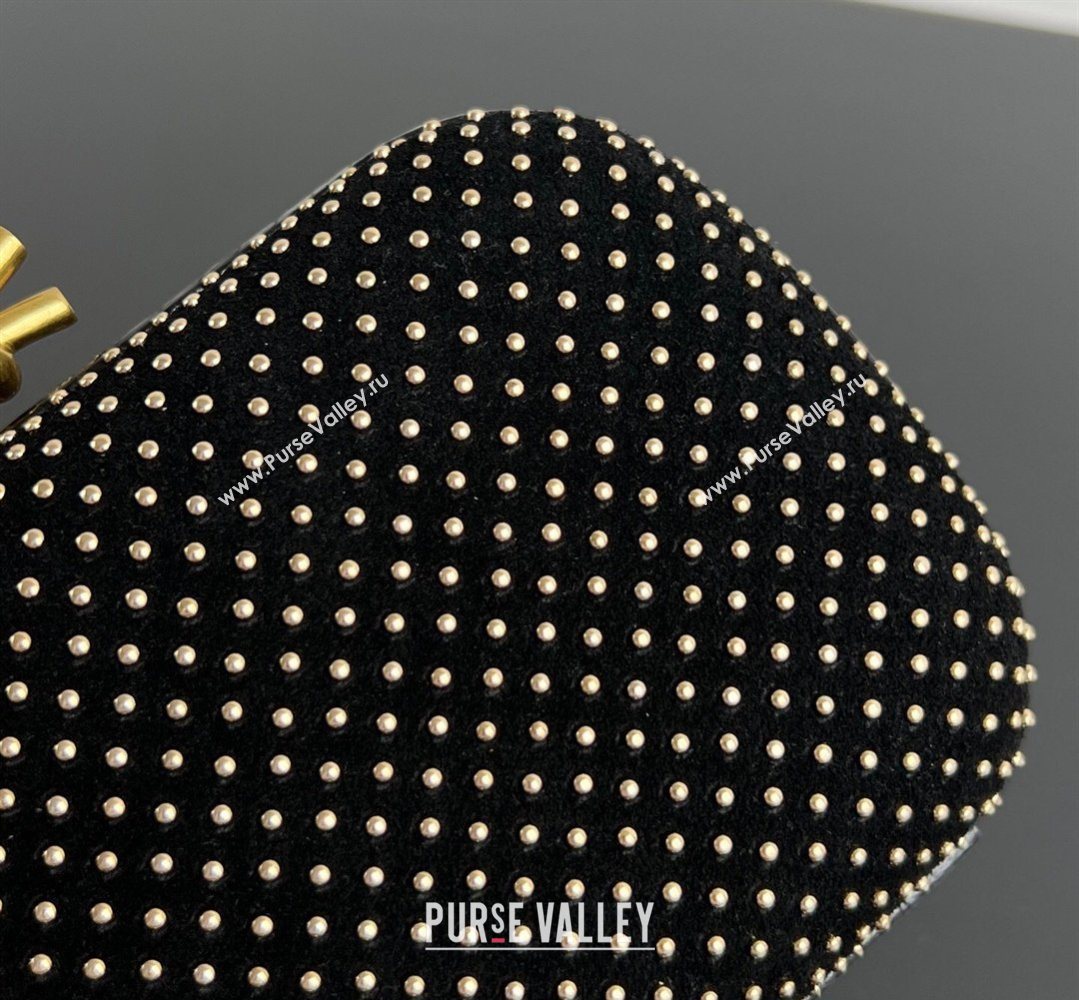 Bottega Veneta Classic Knot Clutch in Velvet and Studs 2026 BV062501 (WT-260401005)