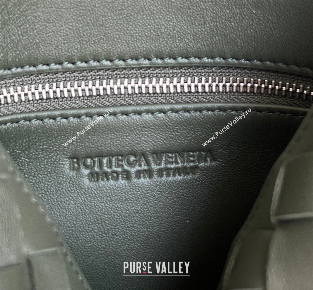 Bottega Veneta Andiamo Small Bucket Bag in Intrecciato Leather Pickle Green 2026 855759 (WT-260401061)