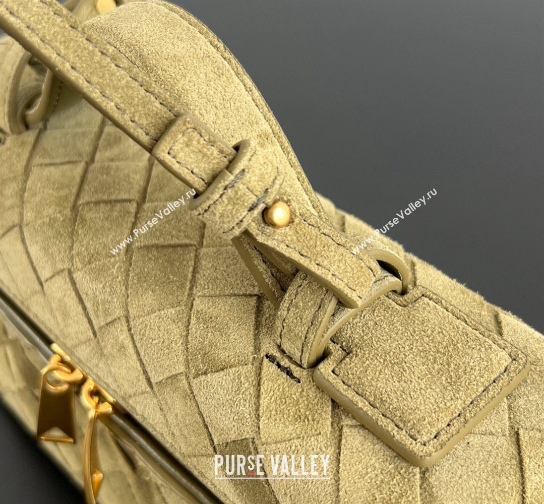 Bottega Veneta Bang Bang Vanity Case in Intrecciato Suede Oil Brown 2026 789109 (WT-260401068)