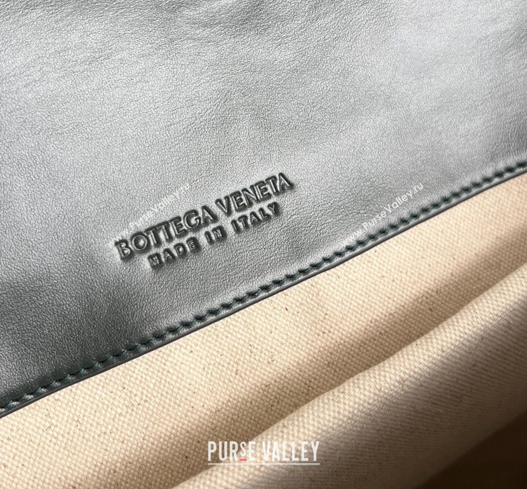 Bottega Veneta Mens Back To School Backpack Bag in Intrecciato Leather Dark Green 2026 805971 (WT-260401078)