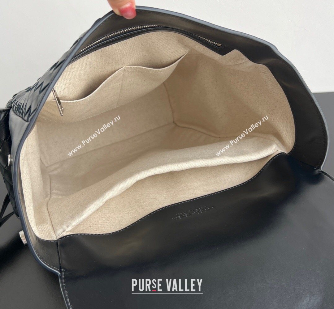 Bottega Veneta Mens Back To School Backpack Bag in Intrecciato Leather Space Blue 2026 805971 (WT-260401079)