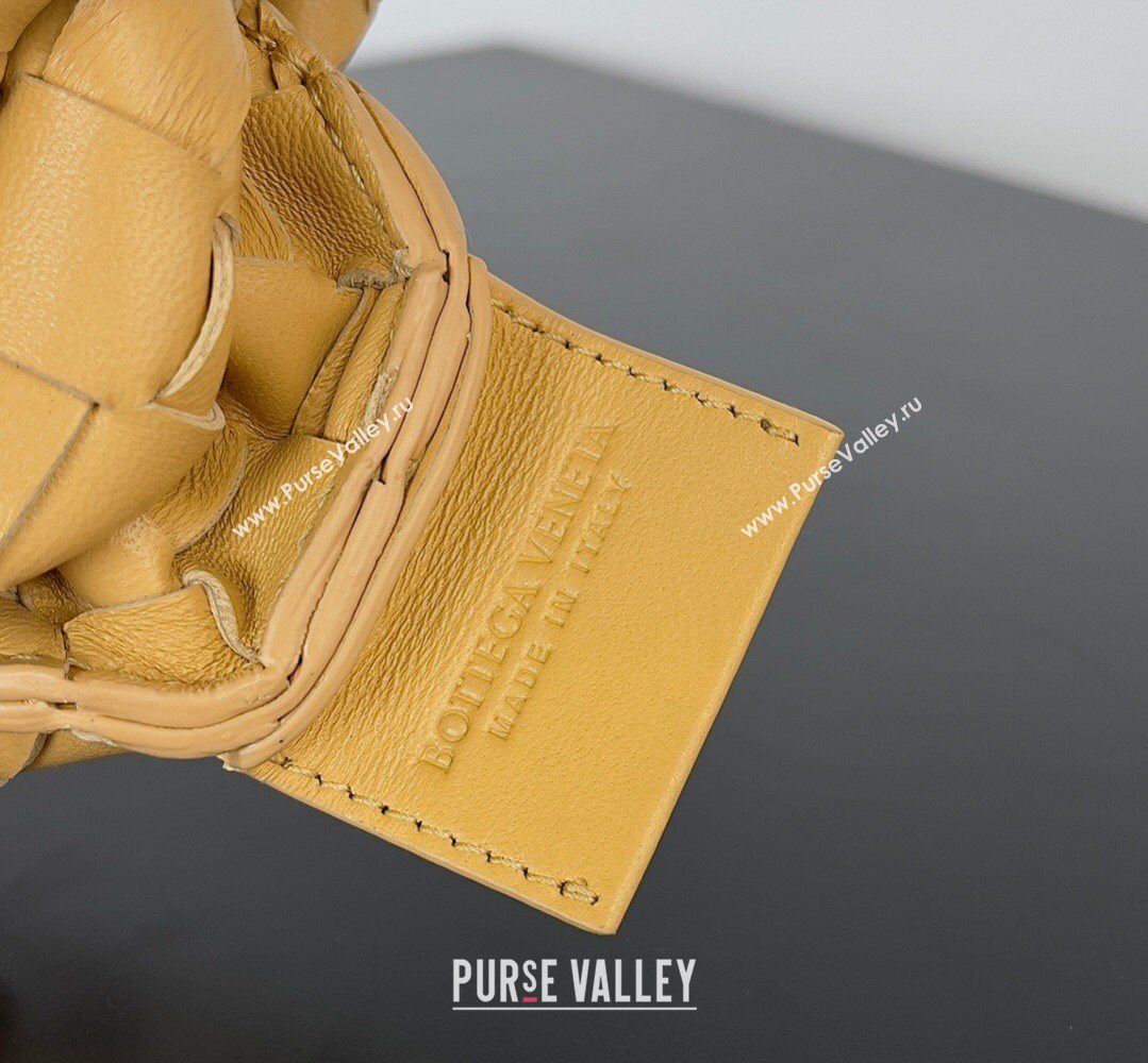 Bottega Veneta Mini Sardine Bag in Intrecciato Leather Yellow 2026 744267 (YX-260402010)