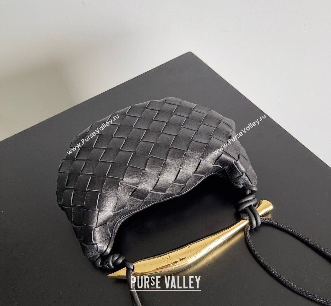Bottega Veneta Mini Sardine Bag in Intrecciato Leather Black 2026 744267 (YX-260402011)