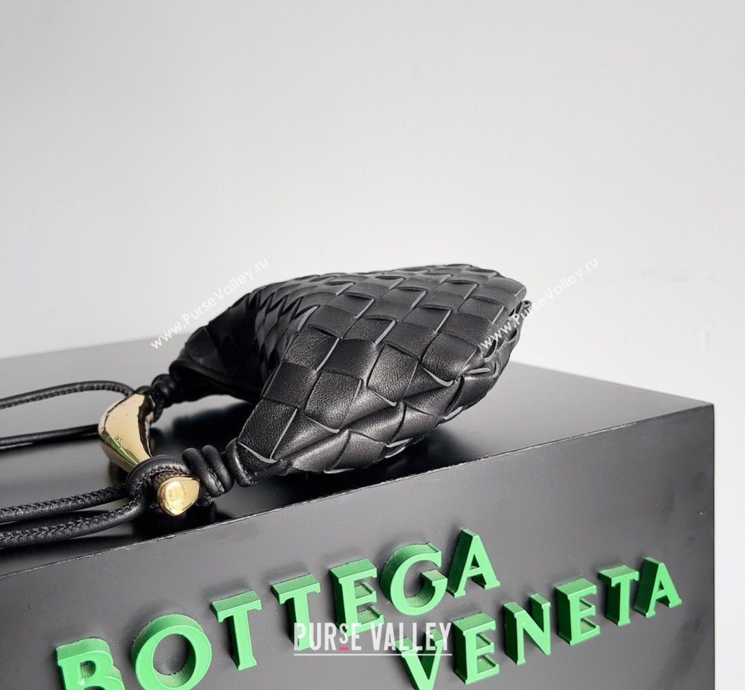 Bottega Veneta Mini Sardine Bag in Intrecciato Leather Black 2026 744267 (YX-260402011)