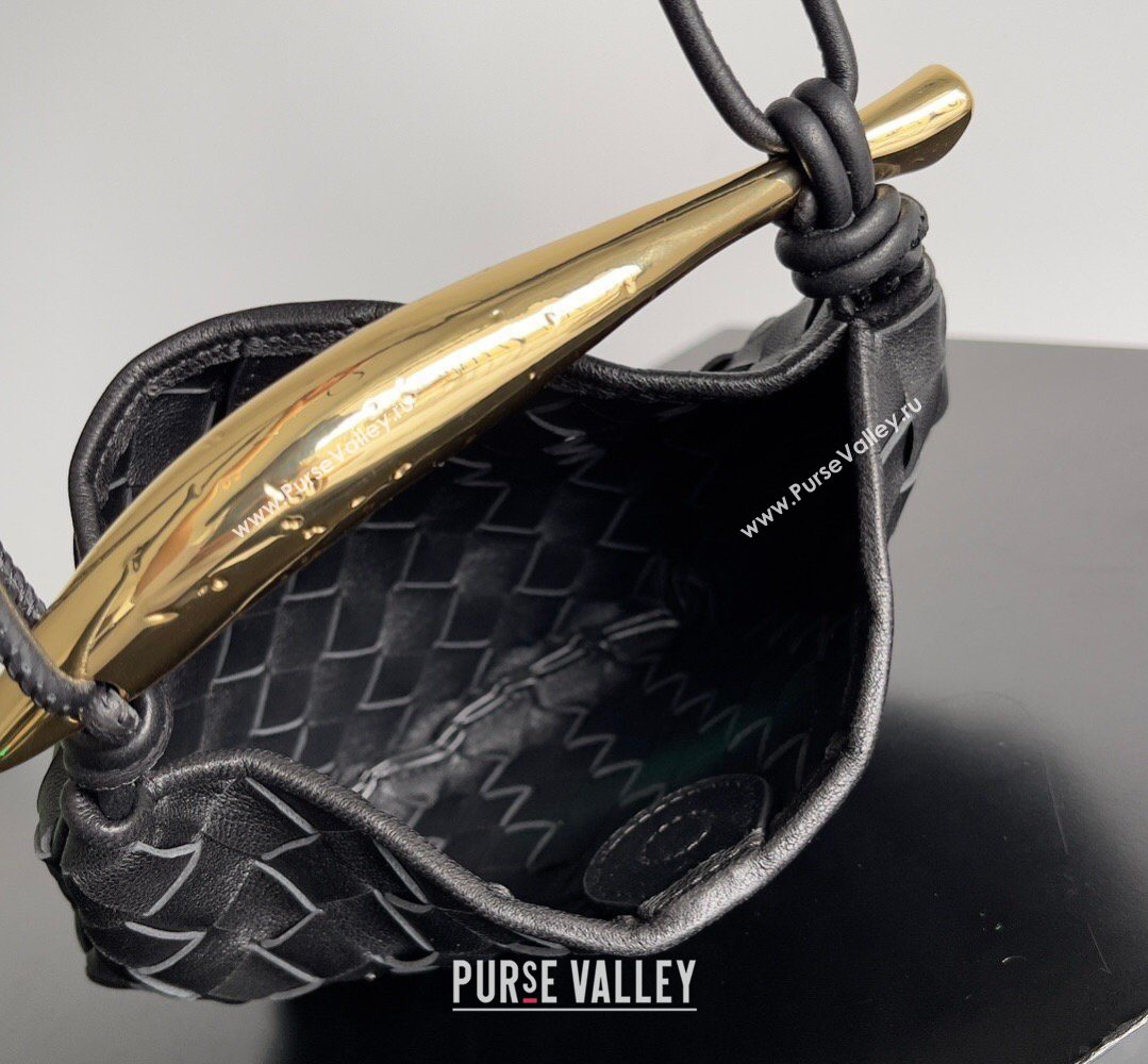 Bottega Veneta Mini Sardine Bag in Intrecciato Leather Black 2026 744267 (YX-260402011)