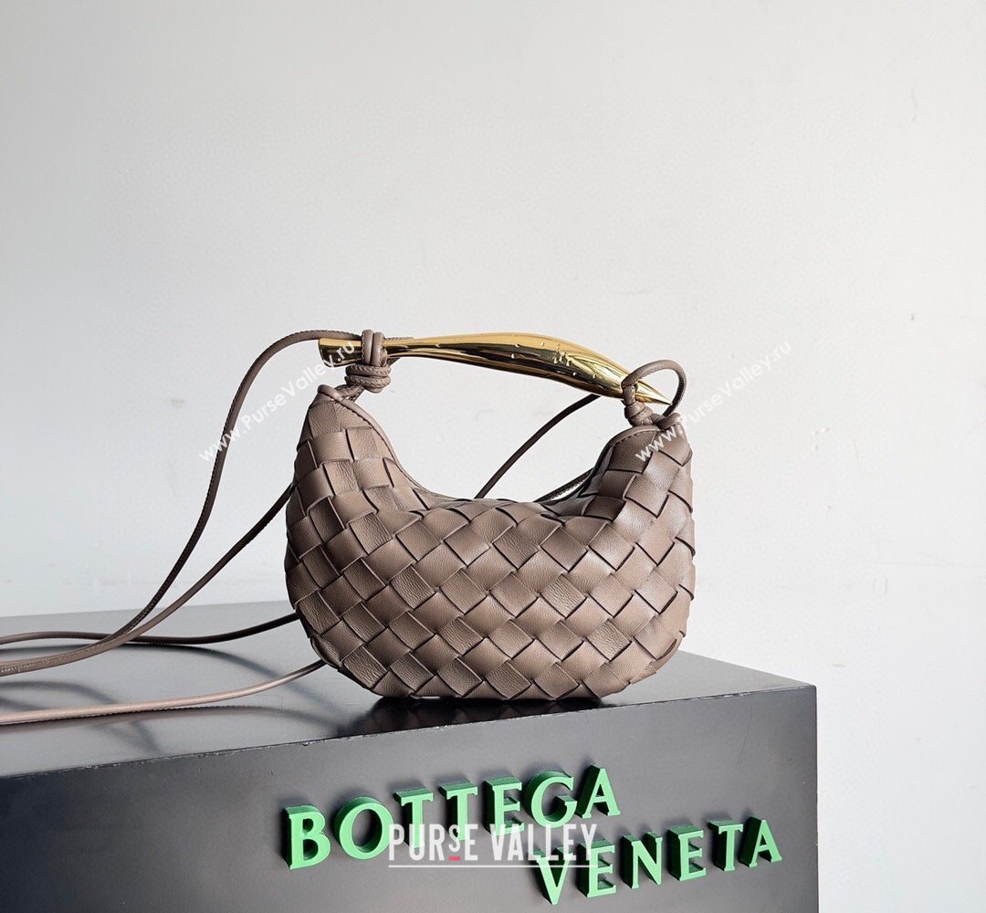 Bottega Veneta Mini Sardine Bag in Intrecciato Leather Khaki 2026 744267 (YX-260402012)