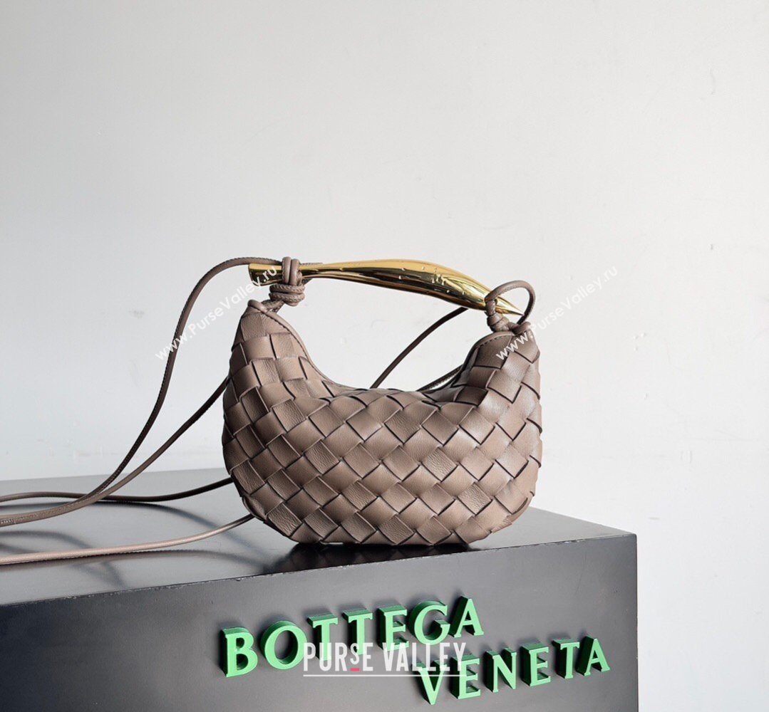 Bottega Veneta Mini Sardine Bag in Intrecciato Leather Khaki 2026 744267 (YX-260402012)